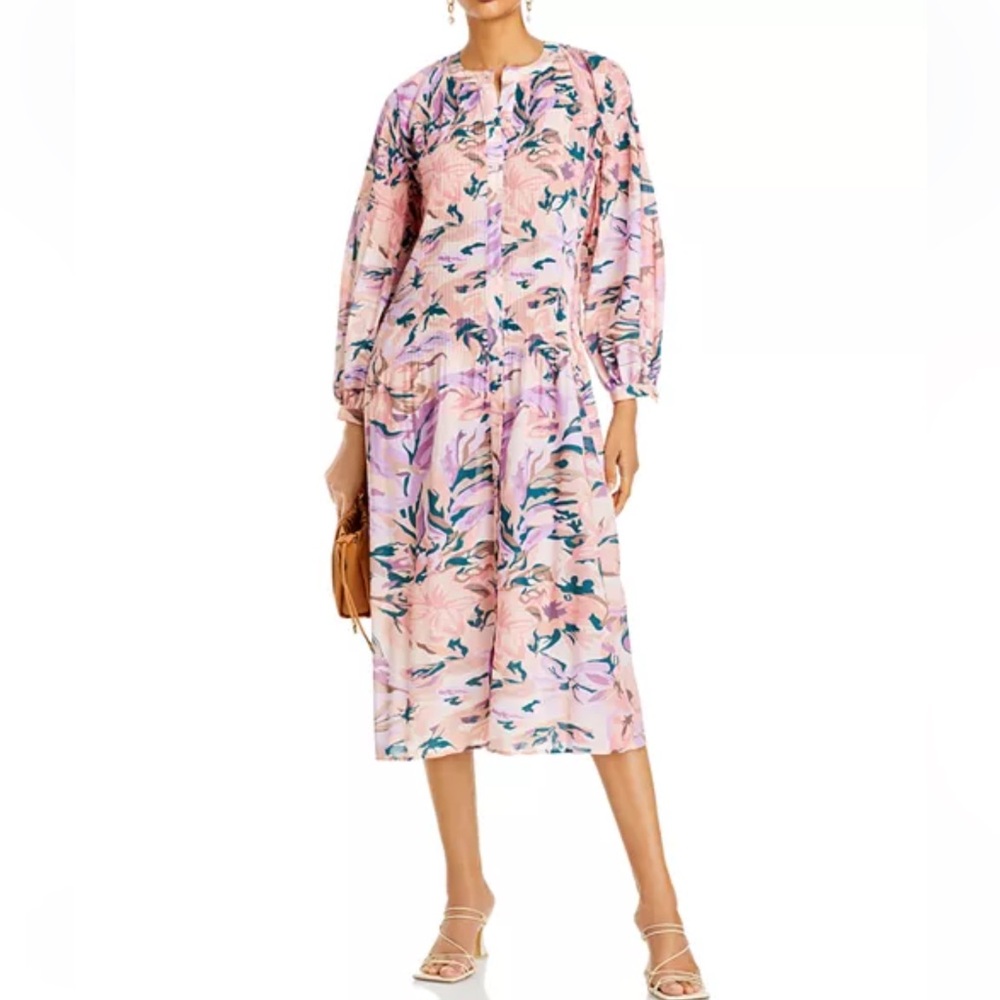 Misook Pink Floral Dress